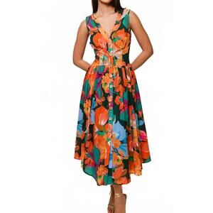 hutch geo wrap maxi dress Anthropologie Hutch Geo Wrap Maxi Dress Size M